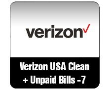 7- Verizon USA Clean - Unpaid Bills